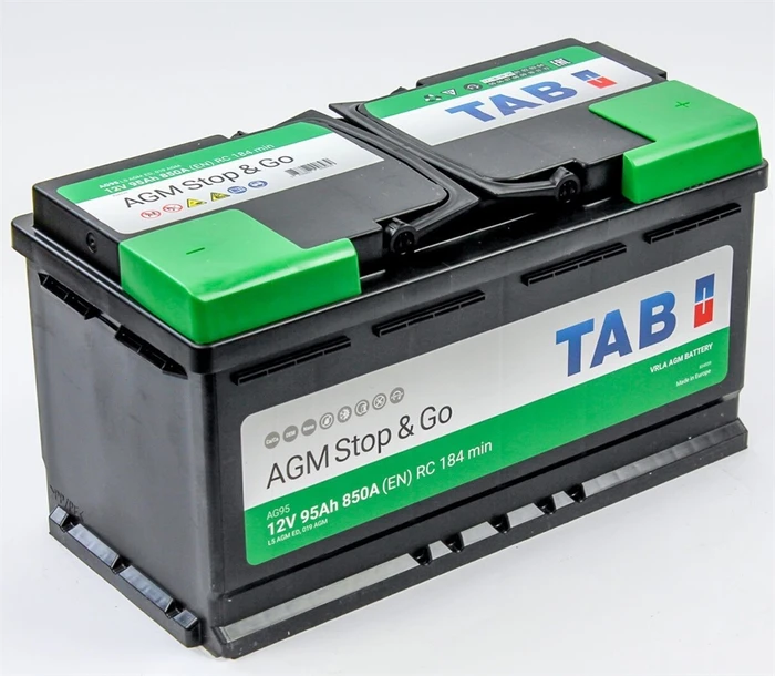 Аккумулятор TAB AGM Stop&Go 6СТ-95.0, 850 А AKB4441