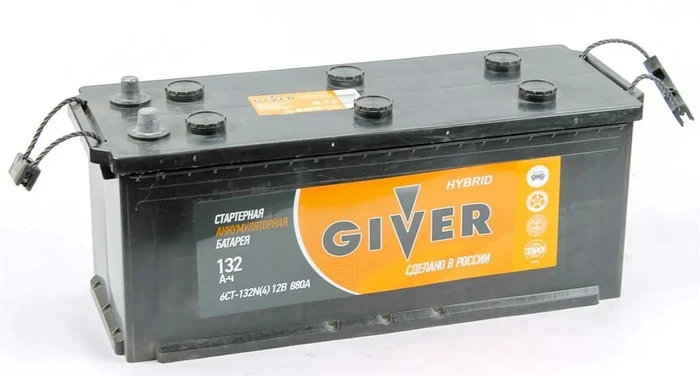 Аккумулятор GIVER HYBRID 6СТ-132 евро.конус, 880 А AKB4071