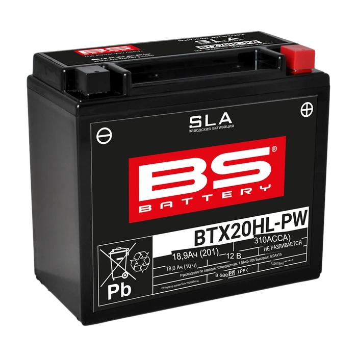 Мотоаккумулятор BS Battery SLA 18 А·ч (BTX20HL), 310 А AKB6092