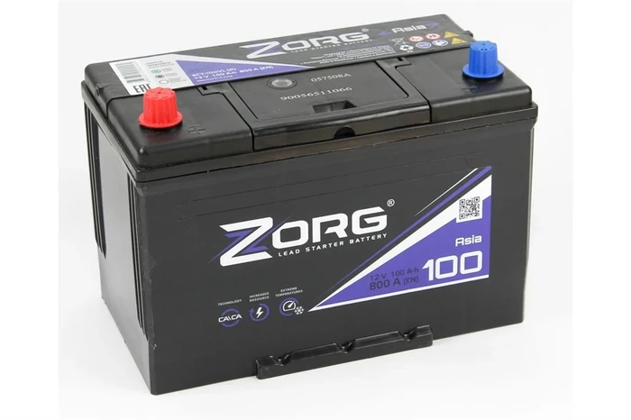 Аккумулятор ZORG 6СТ-100.1 (D31R) бортик, 800 А AKB4230