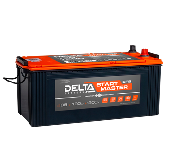 DELTA START MASTER EFB TRUCK  6СТ-190 евро.конус AKB4073