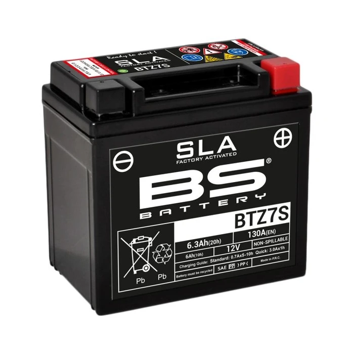 Мотоаккумулятор BS Battery SLA 6 А·ч 130 А BTZ7S (YTZ7S) AKB3806