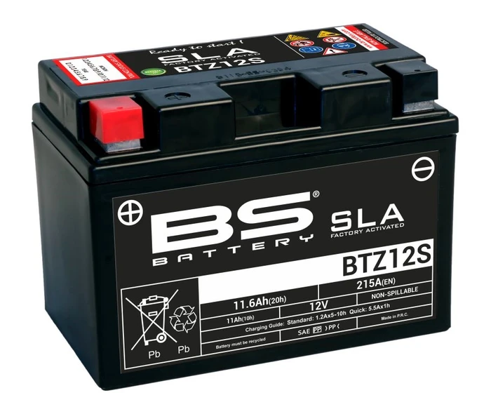 Мотоаккумулятор BS Battery SLA 11 А·ч, 215 А (YTZ12S) BTZ12S AKB3783
