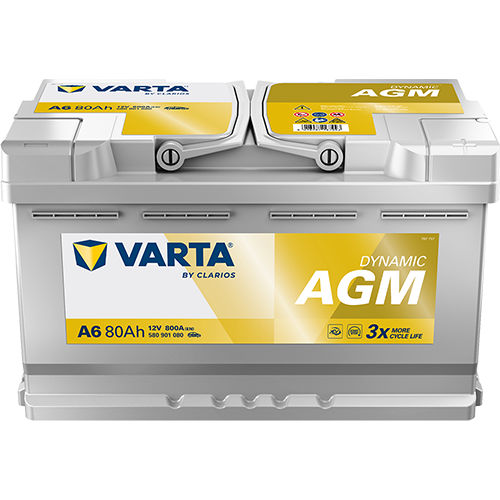 Аккумулятор Varta Silver Dynamic 6СТ-80.0 (580 901 080) AGM AKB4401