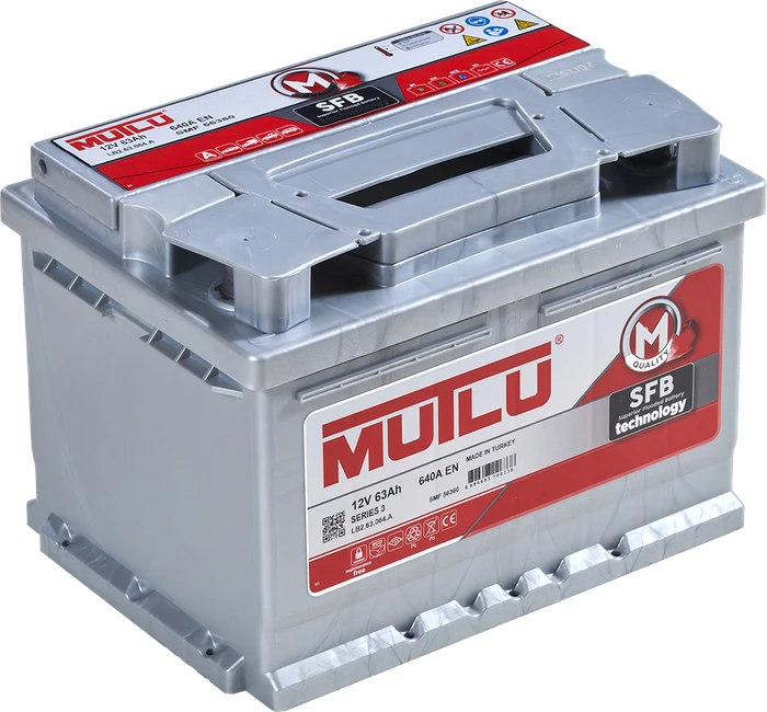 Аккумулятор Mutlu 12V 63 А·ч 640 А AKB2826