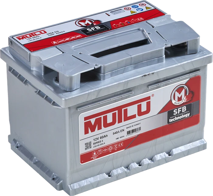 Аккумулятор Mutlu SFB M3 6СТ-60.0 низкий, 540 А AKB2824