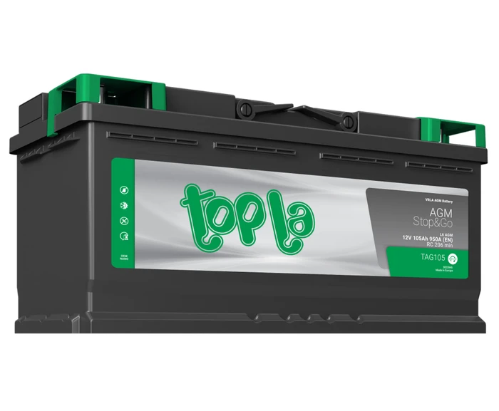 Аккумулятор TOPLA AGM Stop&Go 6СТ-105.0, 950 А AKB4500