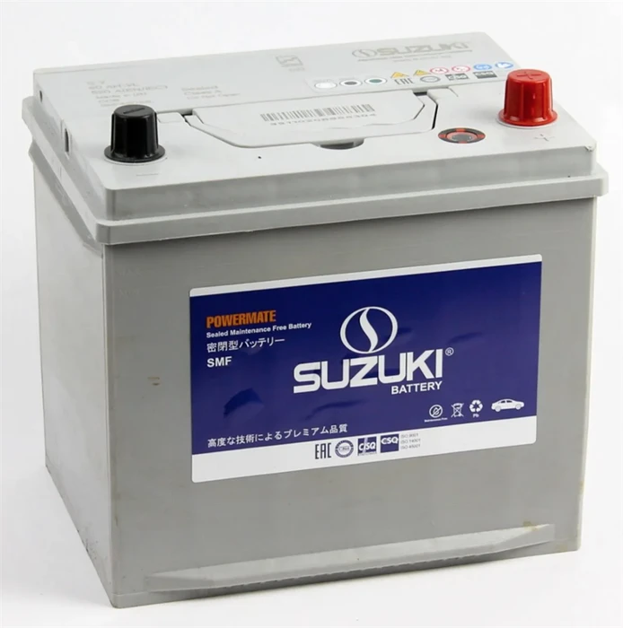Аккумулятор SUZUKI 6СТ-60.0 (65D23L) бортик, 600 А AKB6110