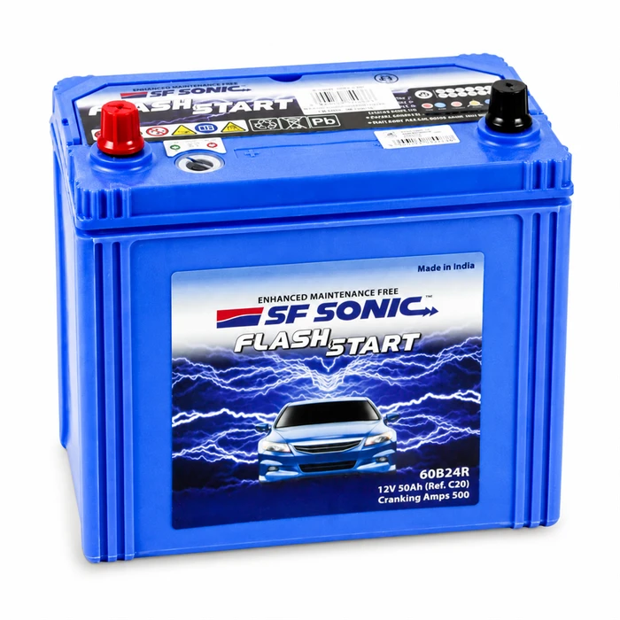 Аккумулятор SF SONIC 6СТ-50.1 (60B24R) тонкие клеммы, 500 А AKB4248