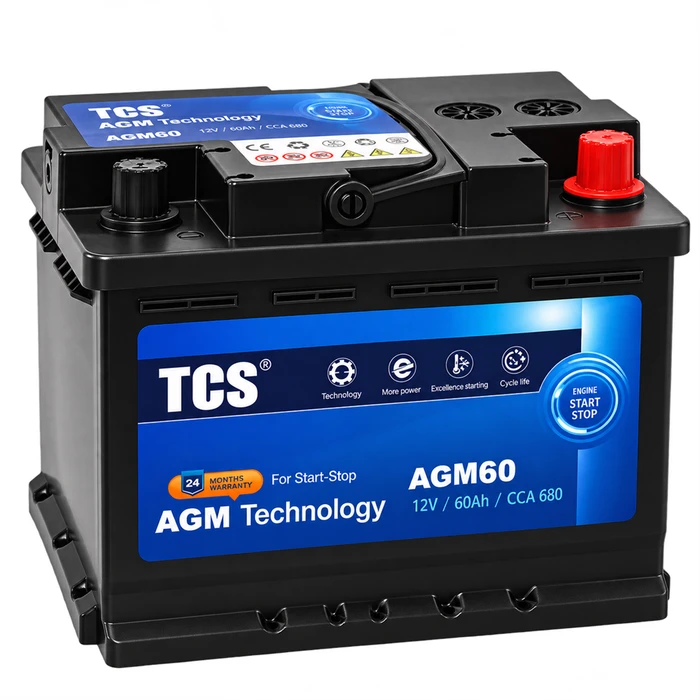 Аккумулятор TCS AGM 6СТ-60.0 680 А AKB6258