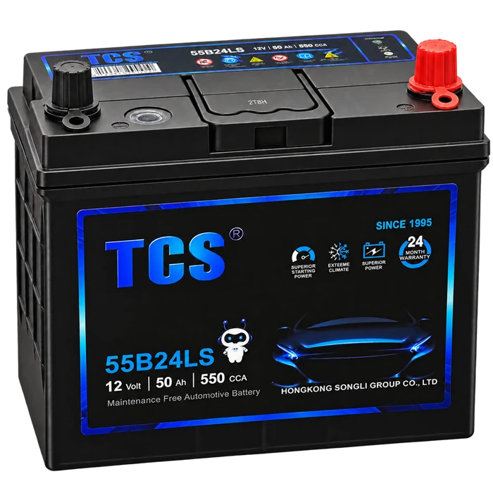 Аккумулятор TCS 50.0 550 А JIS MF-55B24LS AKB6208