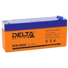 Аккумулятор DELTA DTM 6032, 3,2 А·ч, 6 В AKB3627
