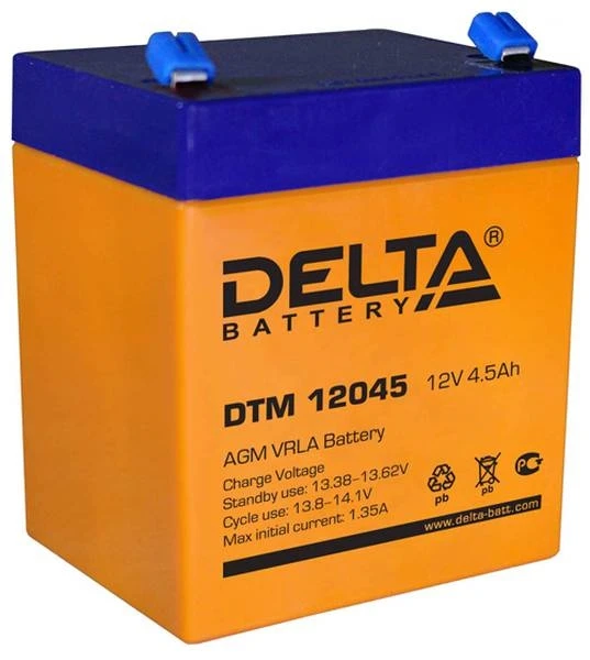 Аккумулятор DELTA DTM 12045, 4,5 А·ч, 12 В AKB3635