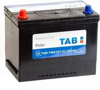 Аккумулятор TAB Polar S 6СТ-75.1 (57524) яп.ст/бортик AKB3424