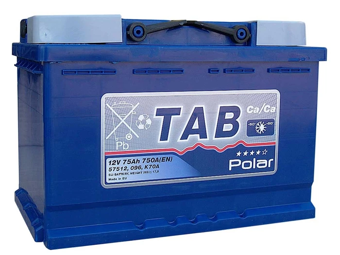 Аккумулятор TAB Polar 6СТ-75.0, 700 А AKB3453
