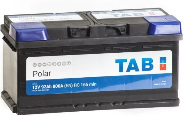 Аккумулятор TAB Polar 6СТ-92.0 (59220) низкий, 800 А AKB3454