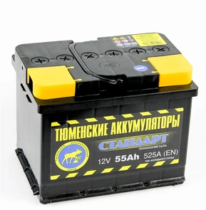 Аккумулятор Тюмень STANDARD 6СТ-62.1 580 А AKB3012