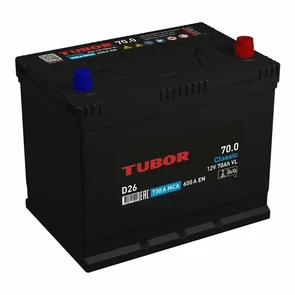 Аккумулятор TUBOR  70Ah D26L AKB6163