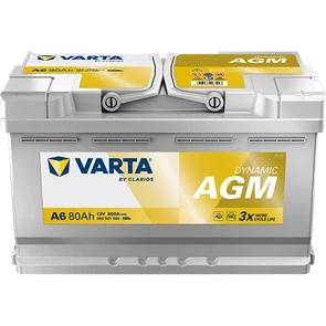 Аккумулятор VARTA Dynamic AGM 6СТ-80.0 (580 901 080), 800 А AKB4401