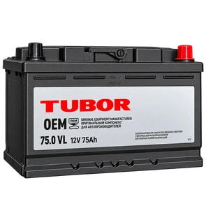 Аккумулятор TUBOR STANDART 6СТ-75.0 VL 650 А AKB4429