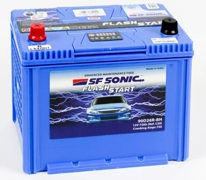 Аккумулятор SF SONIC 6СТ-75.1 (90D26R), 730 А AKB4274