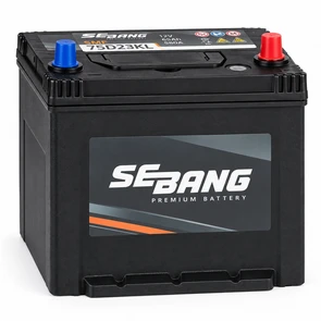 Аккумулятор SEBANG JIS 65 А·ч 75D23KL EN 580 А Бортик AKB2890