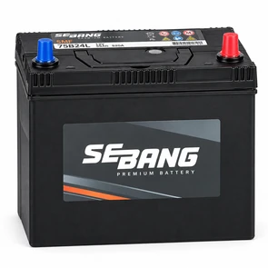 Аккумулятор SEBANG SMF 55 А·ч обратная 75B24L, 520 А AKB6223