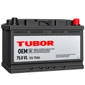 Аккумулятор TUBOR STANDART 6СТ-75.0 VL 650 А AKB4429